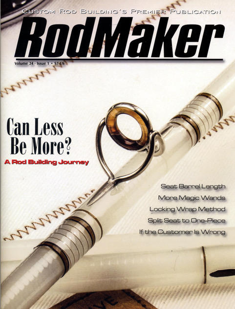 recent cover of an issue of rodmaker magazine